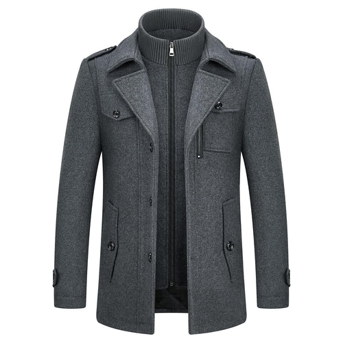 Men's British Premium Thick Double-Layer Wool Coat