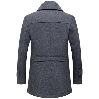 Men's British Premium Thick Double-Layer Wool Coat